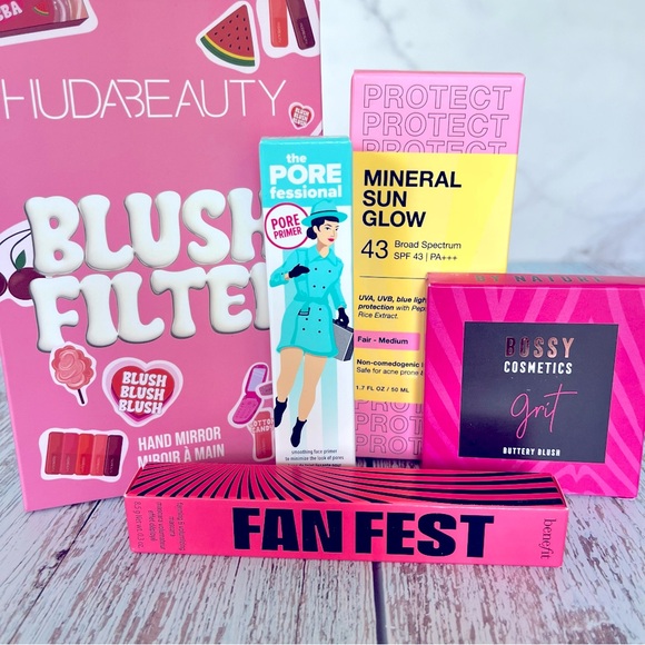 Huda Gift Set, Benefit Primer, Mascara, SPF, Bossy Blush Stocking Stuffers - Picture 8 of 8